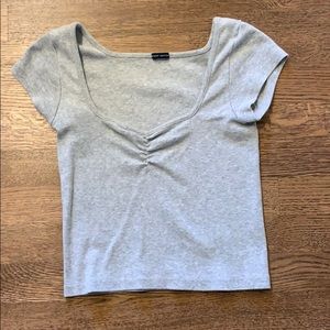 Grey Brandy Melville Crop top